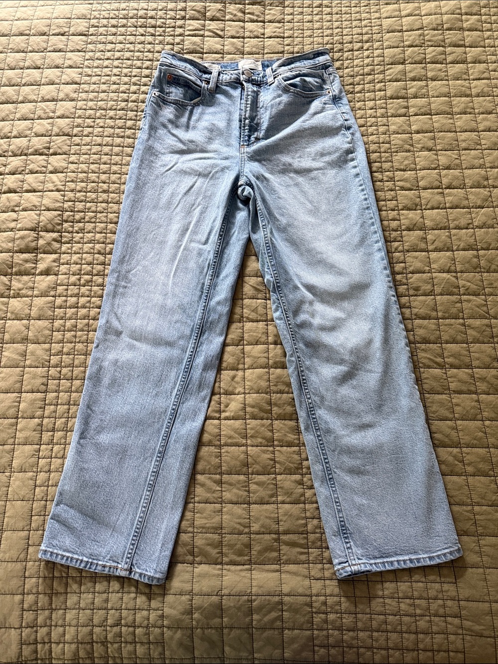 Universal Thread Light Blue Highest Rise Vintage Straight Jeans